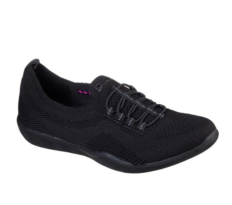 Skechers Newbury St - Every Angle - Womens Slip On Shoes Black [AU-JT8947]